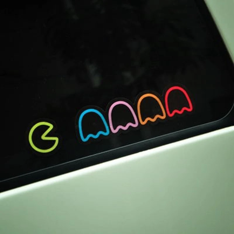 Noizzy Pacman красочное окно Hellaflush наклейка бомба автомобиля стикер винил JDM Авто заднее лобовое стекло тюнинг аксессуары для автомобиля Стайлинг