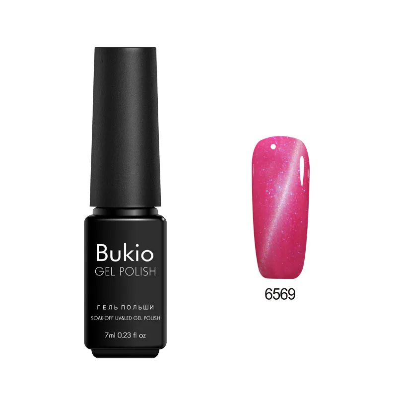 6569 Bukio Горячая 3D Гель-лак для ногтей кошачий глаз продукт Магнитный лаки для маникюра дизайн УФ лампа для ногтей Гибридный лак - Цвет: 6569