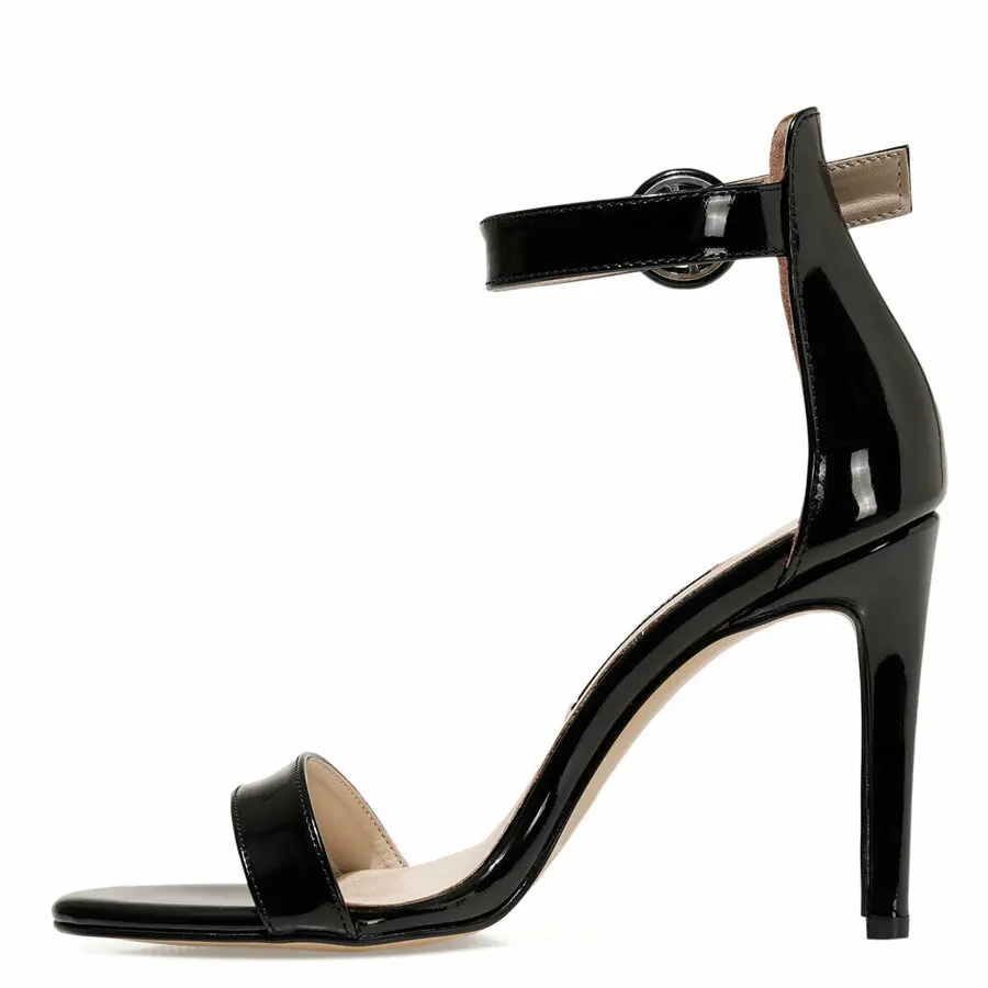 

Women Sandals Nine West Lndt2 Black Women'S Heeled Sandals