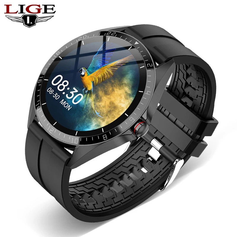 

Смарт-часы LIGE спортивные водонепроницаемые с пульсометром и тонометром