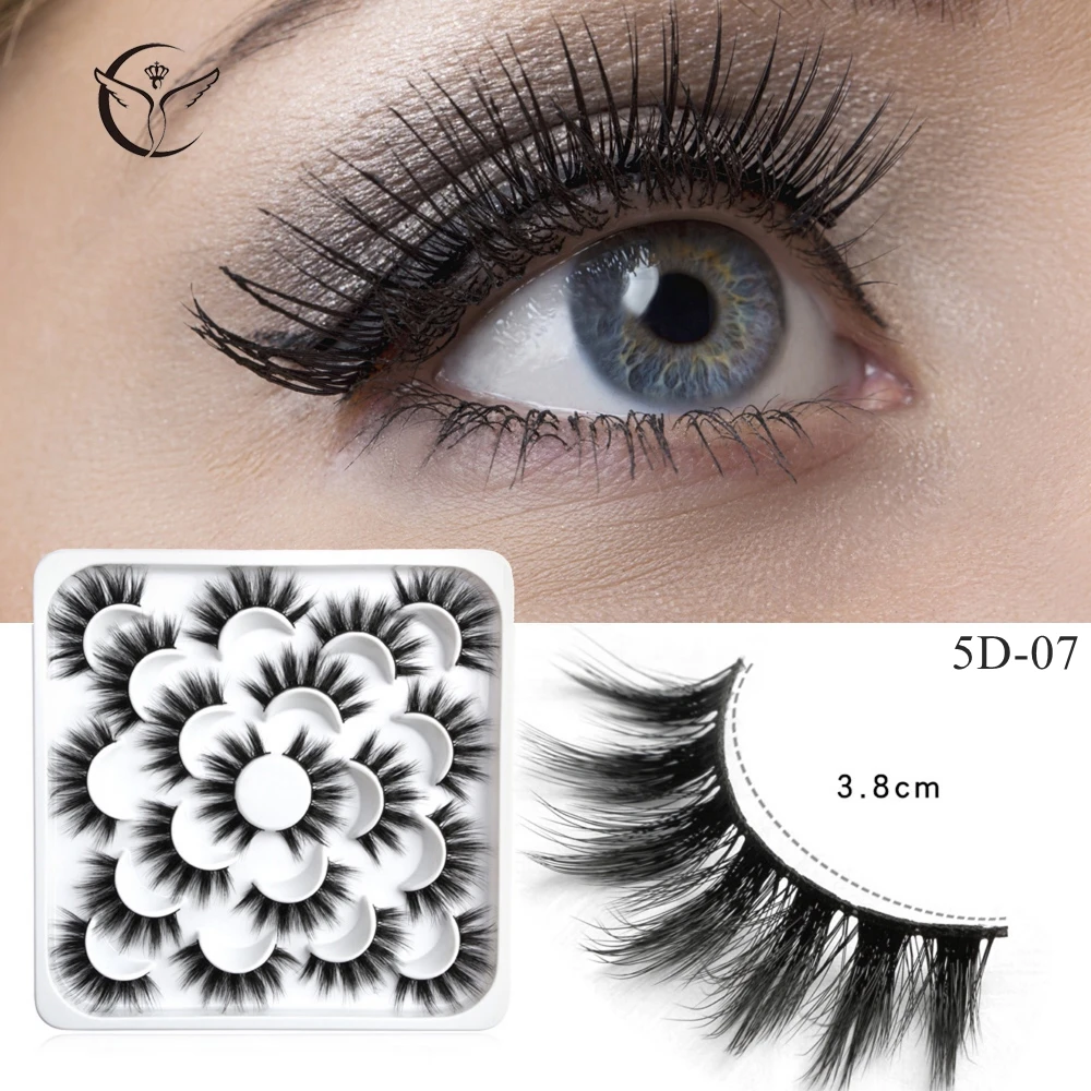 Mink eyelashes 3d mink hair eyelashes10 pairs long makeup 3d faux nature fake lashes extension false eyelashes Wholesale(10P