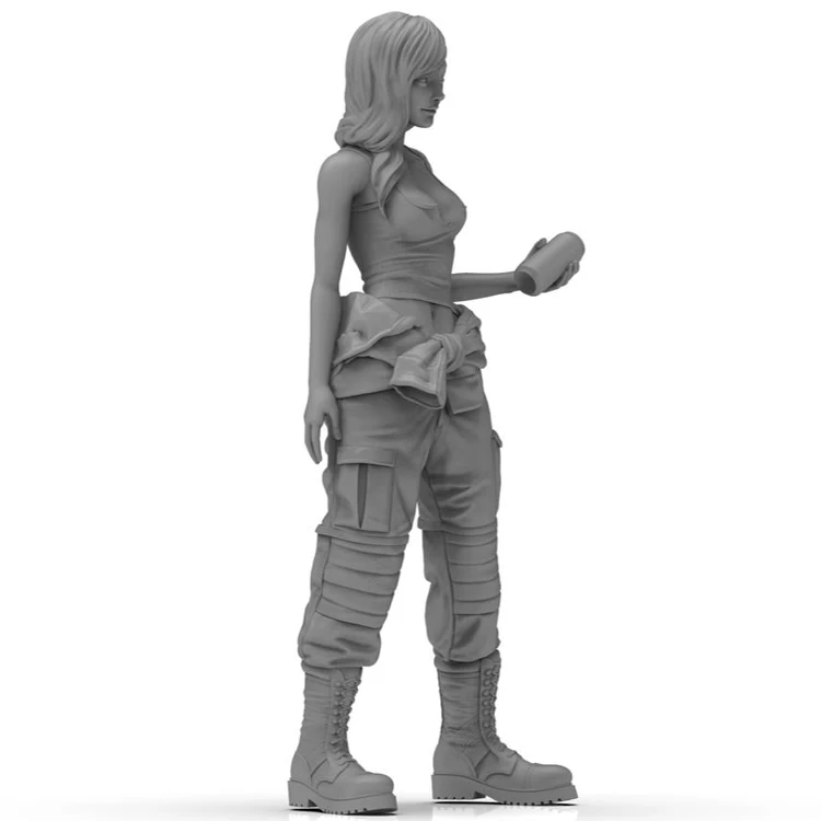 1/35 шкала resin смола фигура девушка в коллекции действий фигурка