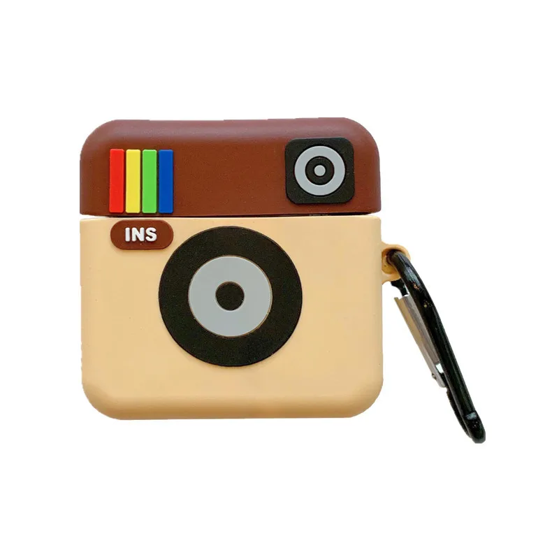Милая старинная Камера модель Забавный плотный чехол для Apple IPhone airpods bluetooth
