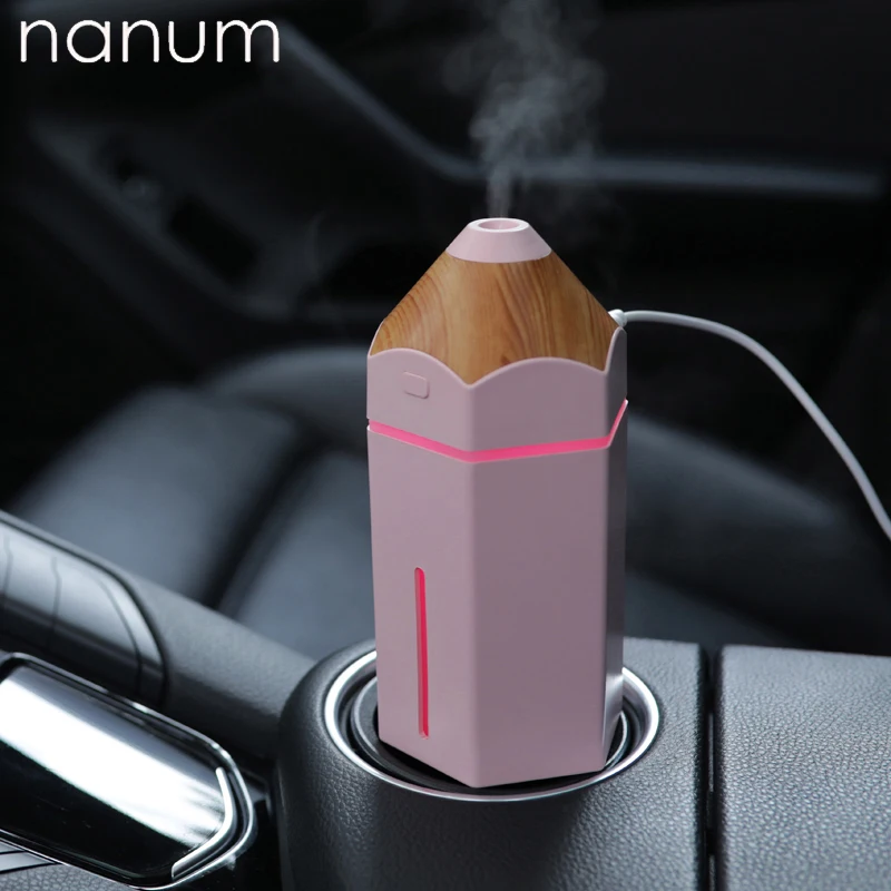 

Mini Pencil Humidifier Essential Oil Diffuser 230ml Aroma Lamp LED Night Light USB Ultrasonic Fogger Car Air Freshener