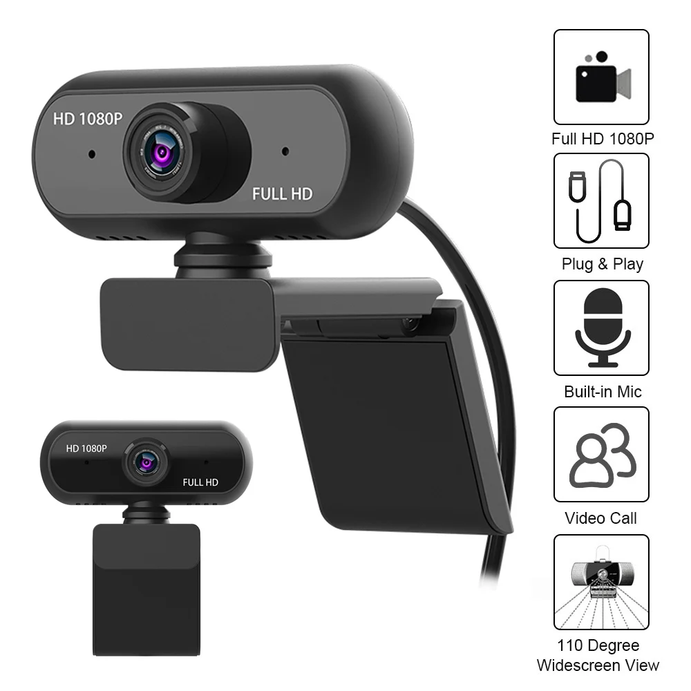 1080P HD широкоугольный USB веб-камера USB2.0 привод-бесплатно с микрофоном ноутбук