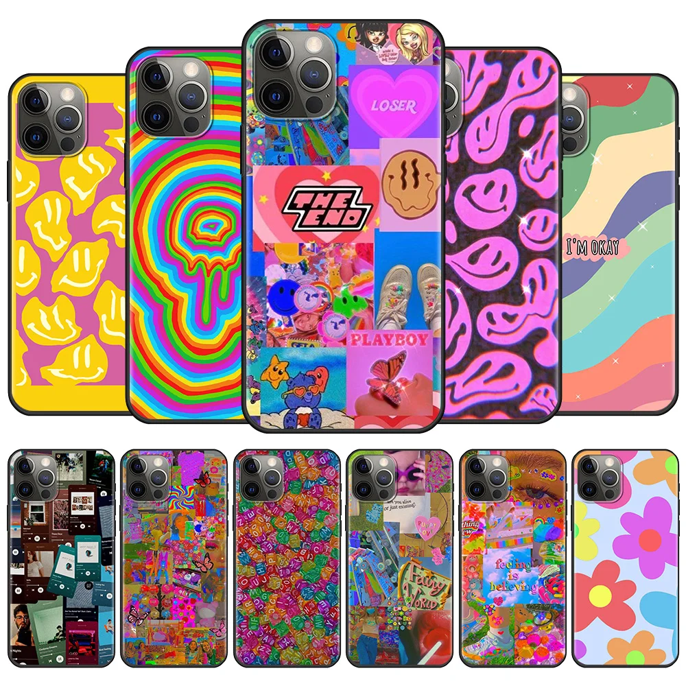 

Phone Case For Apple iPhone 11 13 12 Pro Max Mini XR X 7 6S 8 Plus 5 5S XS SE(2020) Silicone Coque Indie Kid