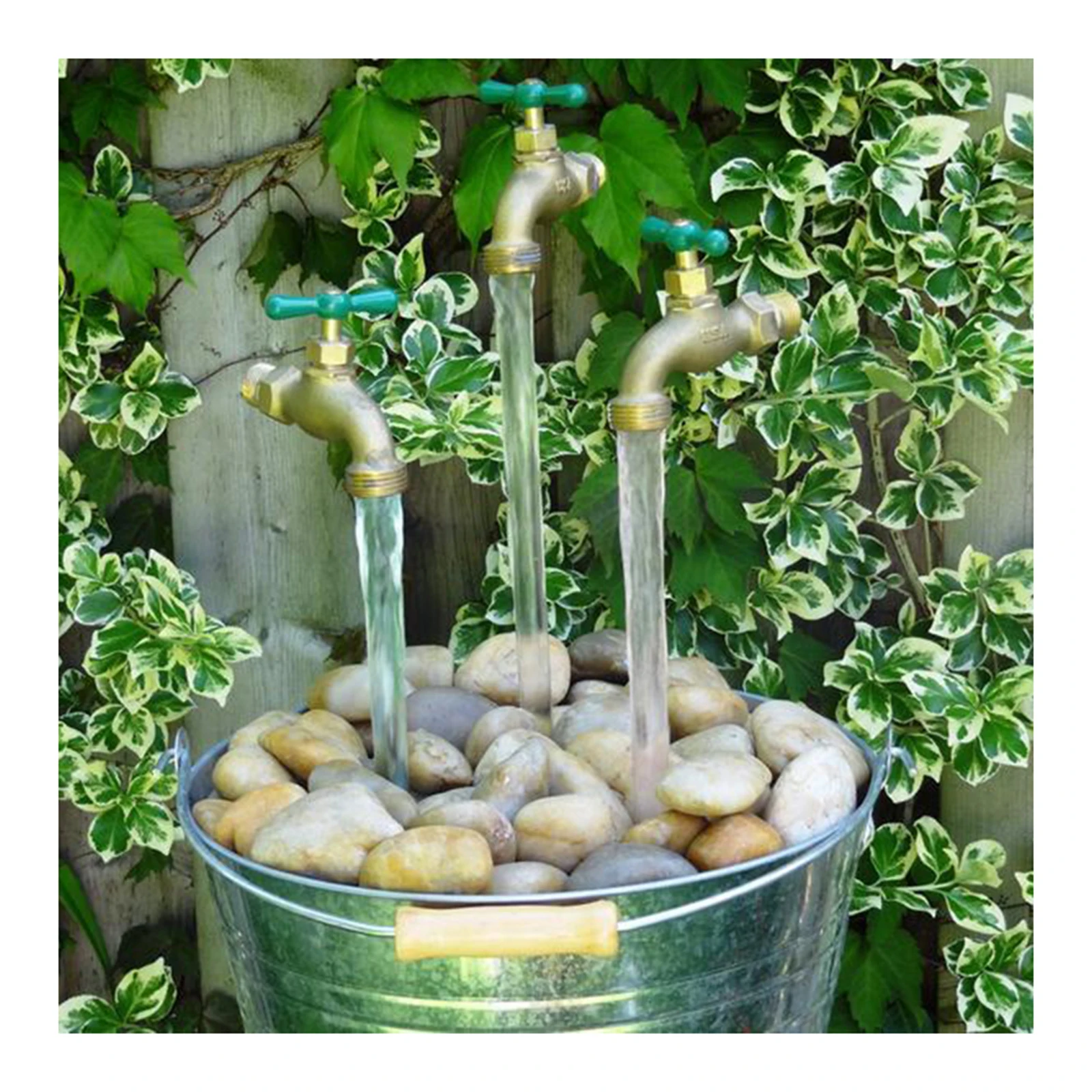 Halloween Invisible Flowing Spout Watering Can Fountain Zinc Alloy Floating Tap Fountain for Home Garden Courtyard Decoration