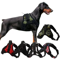 durable reflective pet dog harness for dogs adjustable big dog harness pet walking harness for small medium large dogs pitbull