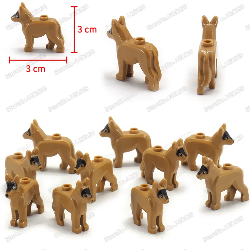 Специальная Полицейская собака Военная Собака совместимые строительные блоки