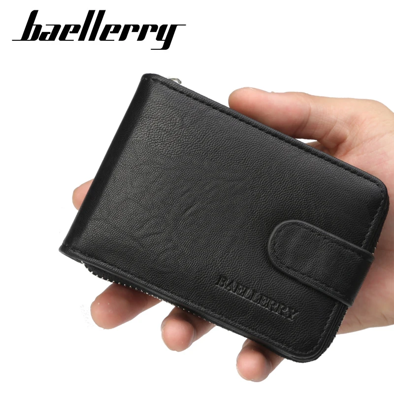

Мужской кошелек Baellerry, раньше, клатч, мужская сумка на молнии, мужской Роскошный кошелек с кармашком для монет в стиле ретро, ручная работа