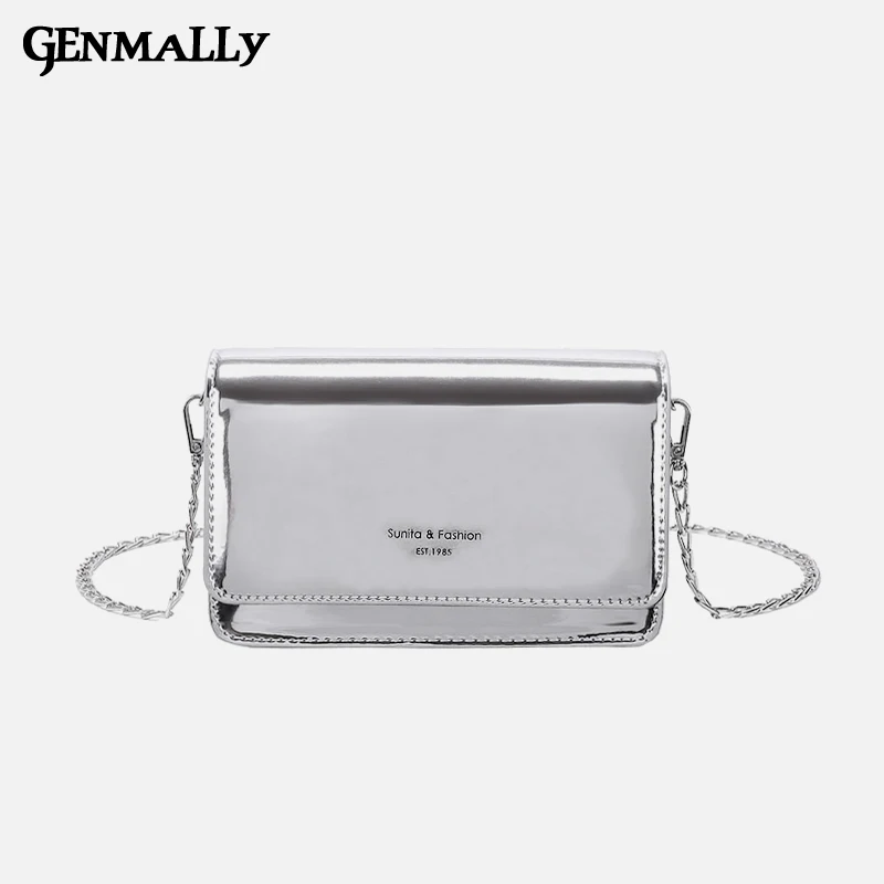 Сумка мессенджер женская однотонная модный миниатюрный квадратный саквояж на