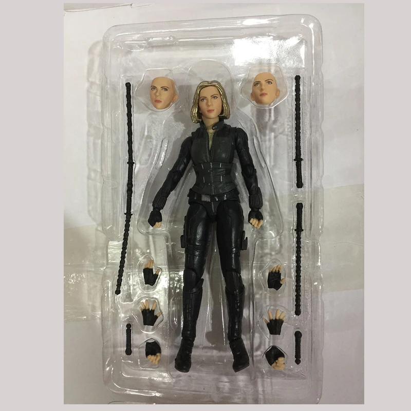 6 дюймов 15 см SHF черная Widow Мстители эндигра фигурка модель игрушки кукла для подарка на Рождество