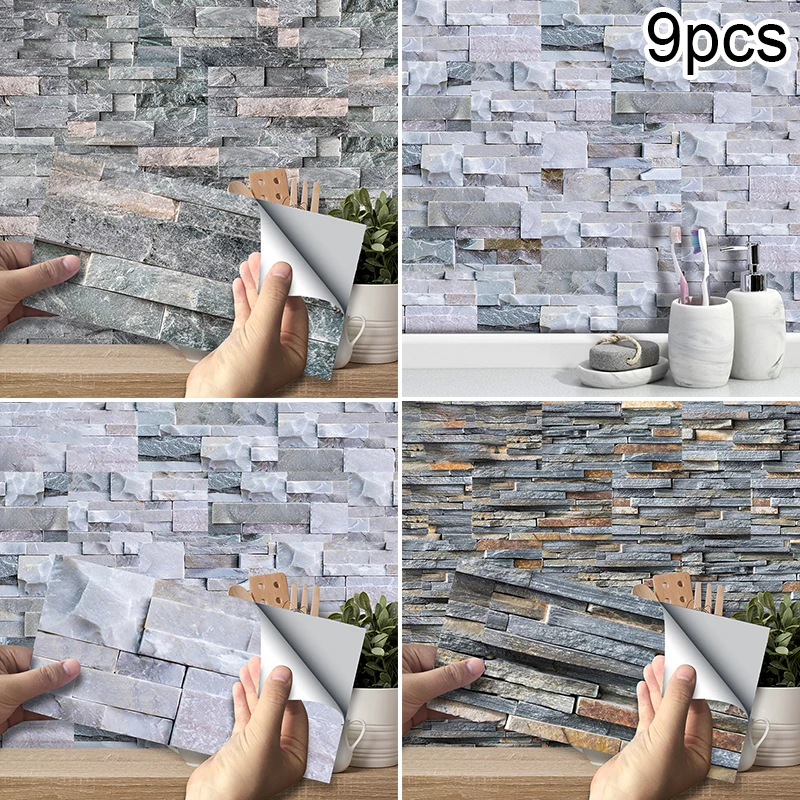 9 * наклейки на стену современный дом ванная комната ПВХ плитка декор для балкона