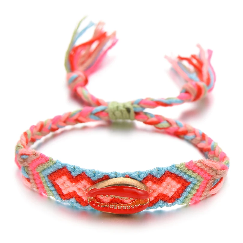 IYOE богемные Этнические браслеты из хлопковой веревки для женщин и мужчин Детские