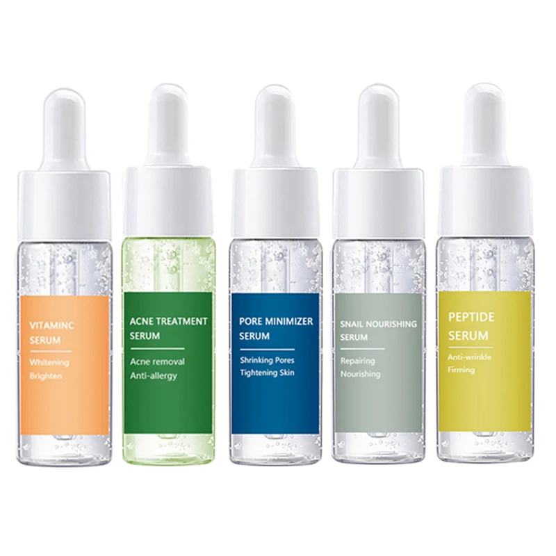

15ML Facial Serum Anti-Aging Whitening Moisturizing Shrink Pores Anti Acne Essence Oil Serum