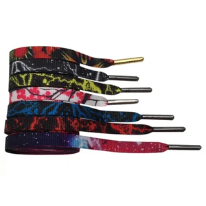 WeiouЛидер продаж, шнурки с шелкографическим принтом, плоские шнурки с принтом для обуви под платье, персонализированные запасные шнурки для обуви, 60-180 см