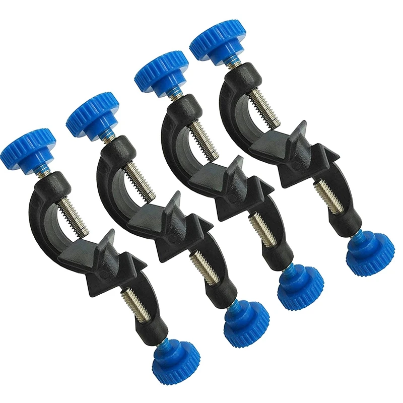 Лабораторный зажим держатель 2 головки Boss реторт стенд 4 шт.| |