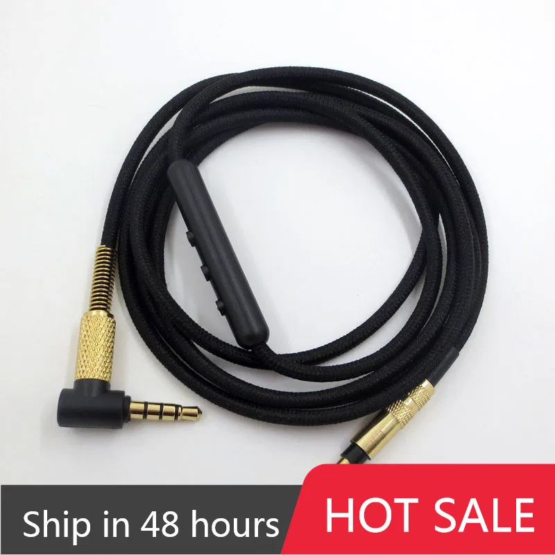 

Headphone Adapter 3.5MM Audio Cable with in-Line Mic Remote Volume for Sony mdr-10r MDR-1A XB950 Z1000 MSR7 Headphones 2.19