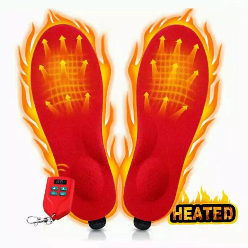 

3D Orthopedic Insoles Electric Heated Insoles with Rechargeable Battery Winter Outdoor Sport Shock Absorption Insole Foot Warmer