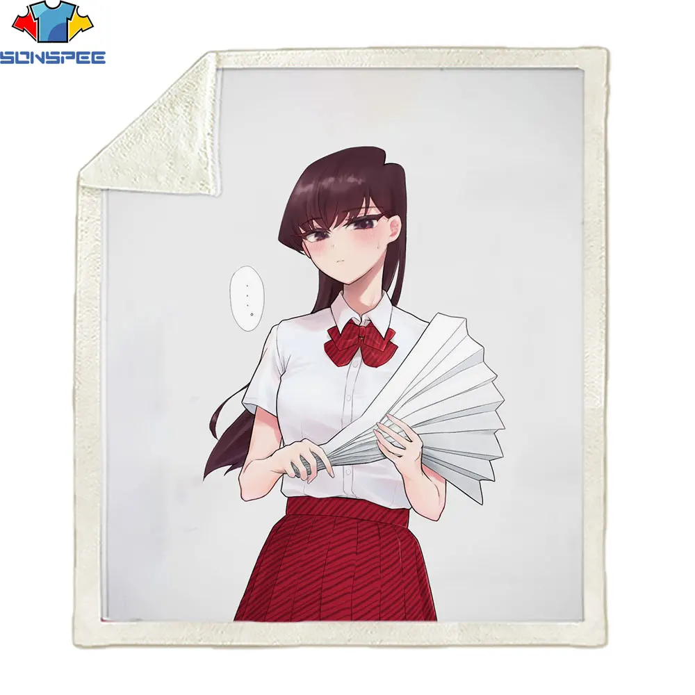 

SONSPEE 3D printing Comey can't communicate anime fashion sexy girl male blanket loose and comfortable super versatile men's