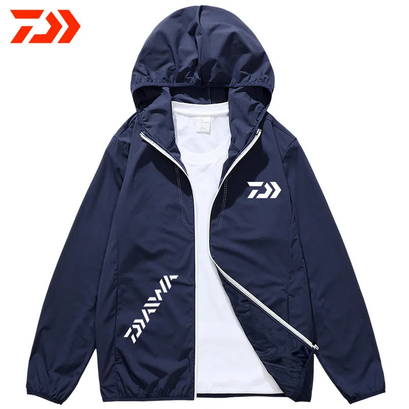 

2021 Summer Outdoor Men Women Fishing Clothing Windbreaker Jacket With Hood Super Thin Sunscreen Quick Dry Plus Size Coat 4XL