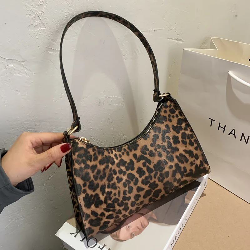 

Fashion Zebra Print Luxury Handbags For Women PU Leather Simple Underarm Shoulder Bags Female Baguette Totes Purse Pouch bolsa