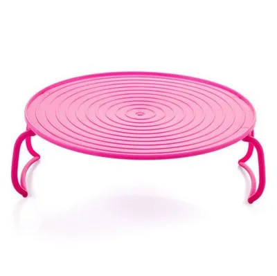 Pink Многофункциональная микроволновая печь Нагревательный слой ed паровой лоток двойной слой стойки держатель чаши Органайзер инструмент кухонные аксессуары - Цвет: Pink