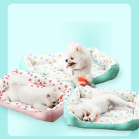 breathable summer dog bed pet sofa cool soft washable cooling cat bed waterproof deep sleep puppy house mat blanket pet supplier
