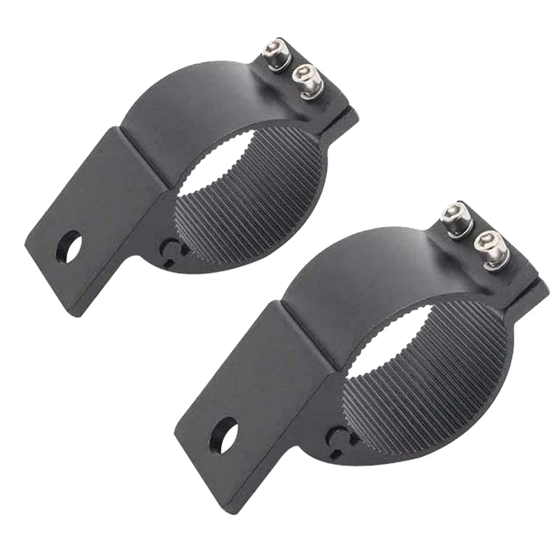 

NEW-2PCS 2Inch LED Light Bar Mounting Bracket Bull Bar Nudge Bar Mounts Clamp Kit Adjustable for Off Road Vehicle SUV