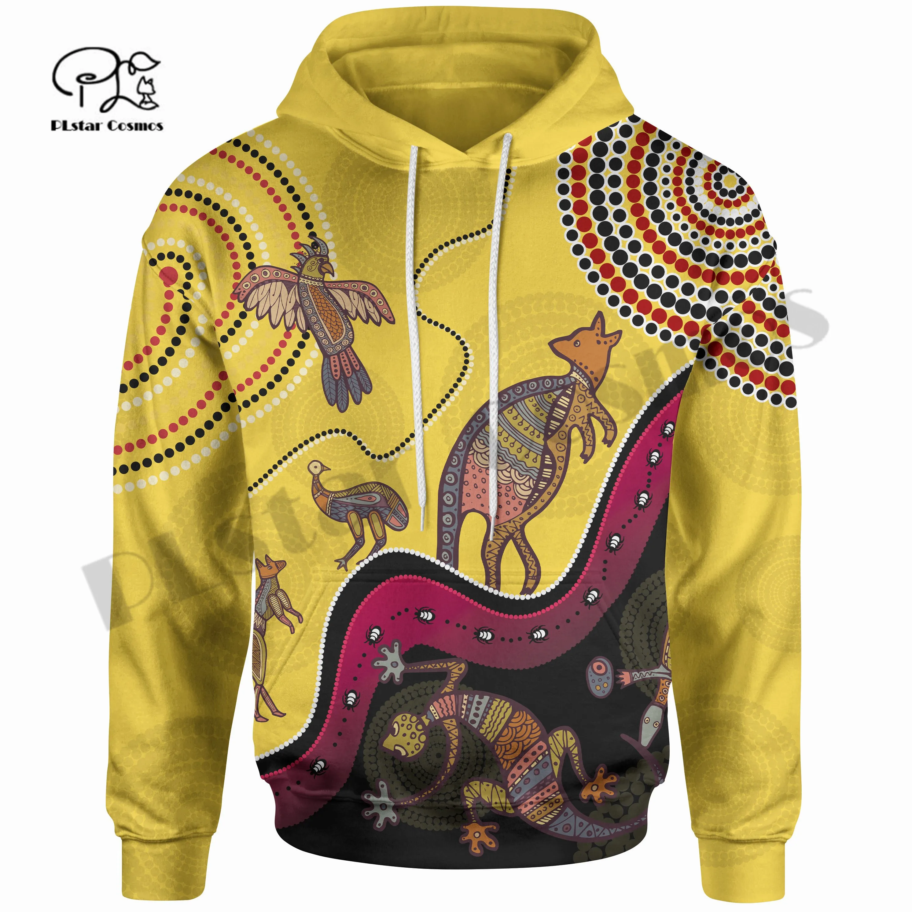 

PLstar Cosmos 3DPrint Native National Australia Culture Amazing Tribe Harajuku Streetwear Funny Unisex Hoodie/Sweatshirt/Zip 8