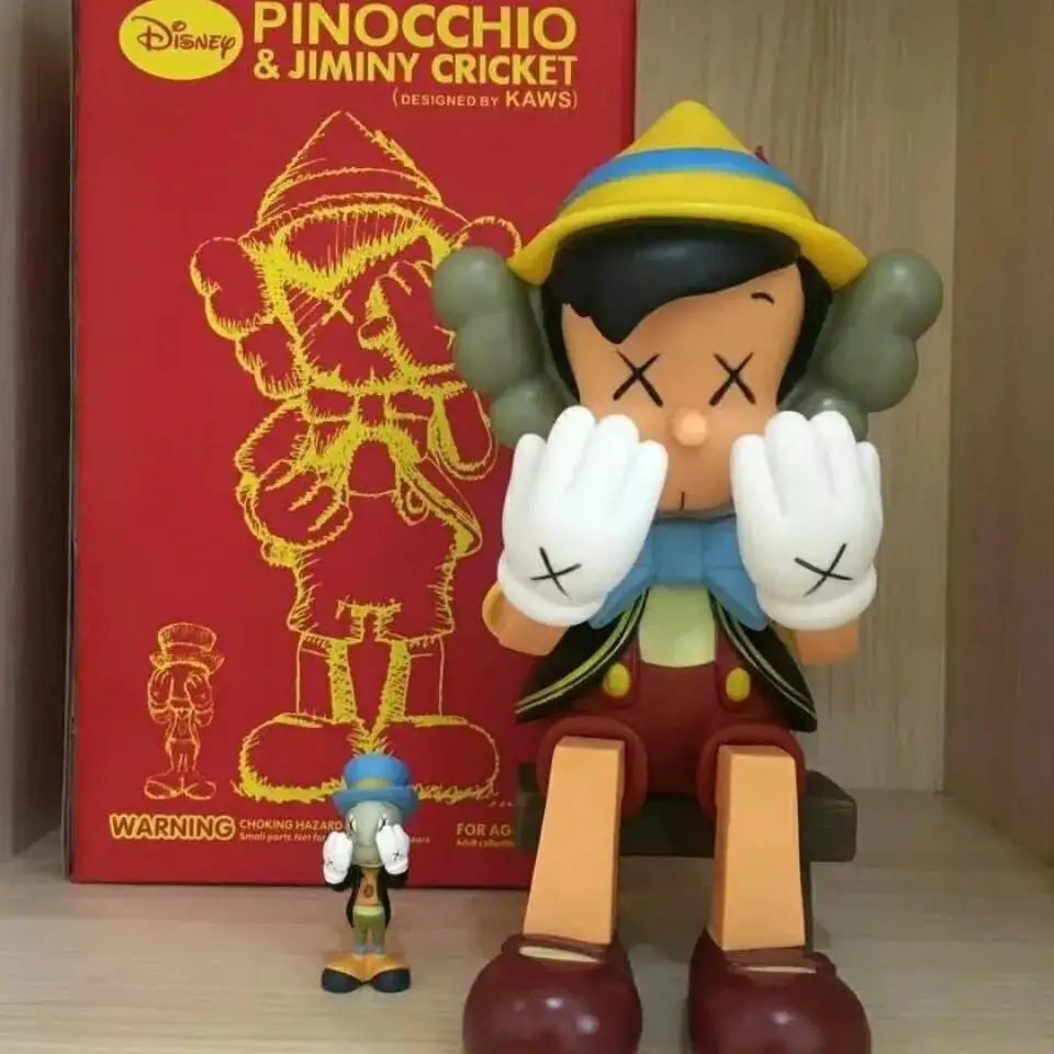 Экшн-фигурки из аниме Приключения Пиноккио X KAWS модель для крикета 5 см милые