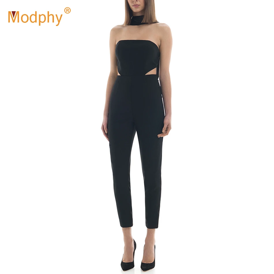 Женский Облегающий комбинезон без рукавов облегающий Ажурный бретелек