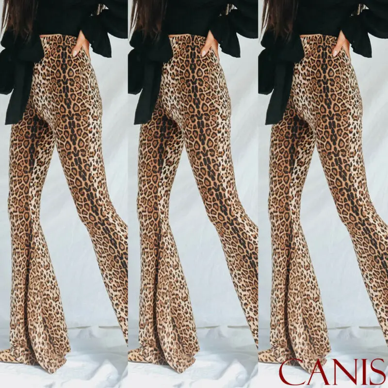 Новинка модные женские свободные брюки с леопардовым принтом и животным