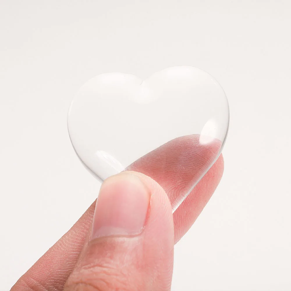 Прозрачный стеклянный кабошон в форме сердца 6-30 мм 10-50 шт./лот | Украшения и
