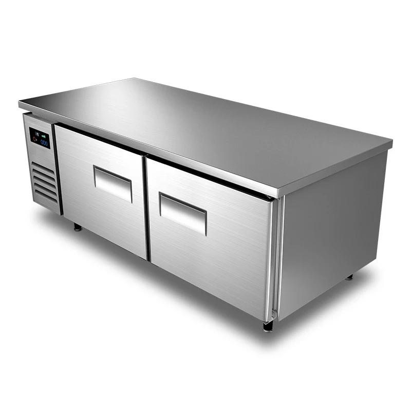 

Air-cooled Stainless Steel Operating Table Freezer Commercial Refrigerated Frostless Engineering Refrigerator Horizontal Cabinet