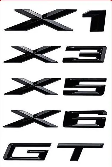 1 шт. матовая черная наклейка на багажник BMW X1 E84 F48 X3 F25 G01 X5 E70 F15 X6 F16 E71 G06|Наклейки