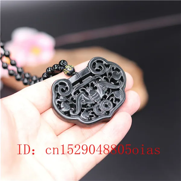 Натуральный черный зеленый китайский нефритовый летучая мышь кулон ожерелье