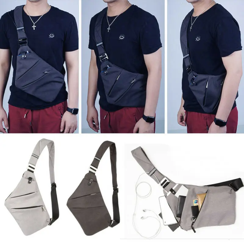 

Shoulder Bags 2019 Anti-theft Men's Sling Bag Camping Travel Crossbody Shoulder Chest Pack /BL15