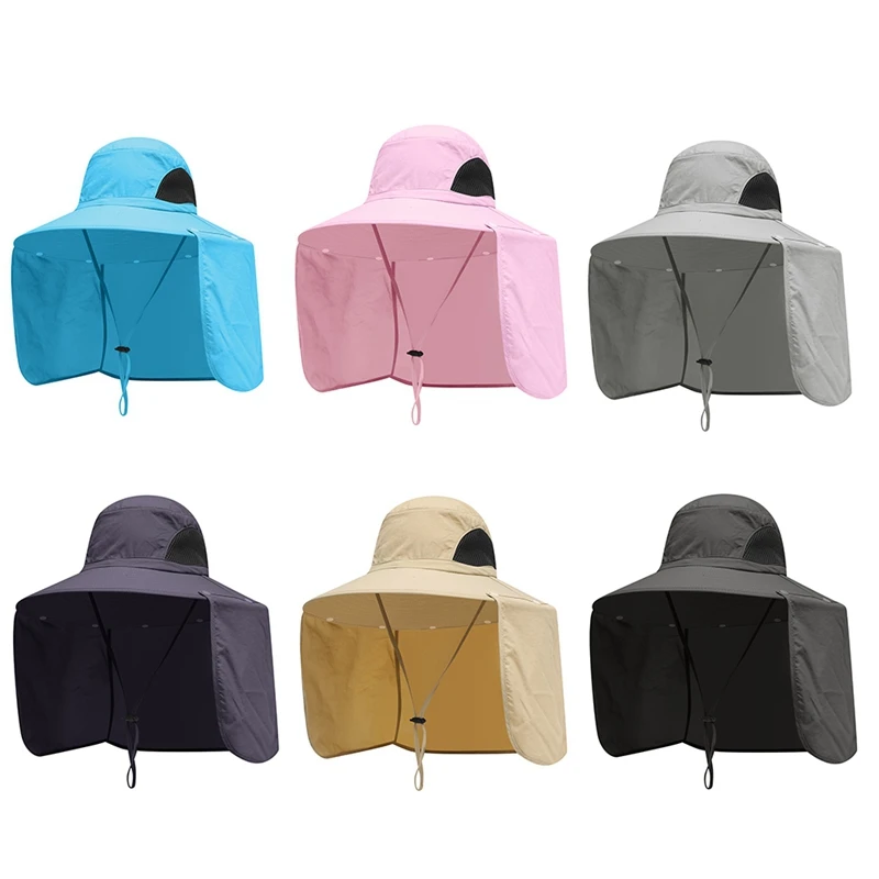 

Outdoor Foldable Mesh Sweatband Neck Covers Bucket Hats Sportswear Accessories Flap Wide Brim Sunshade Hat