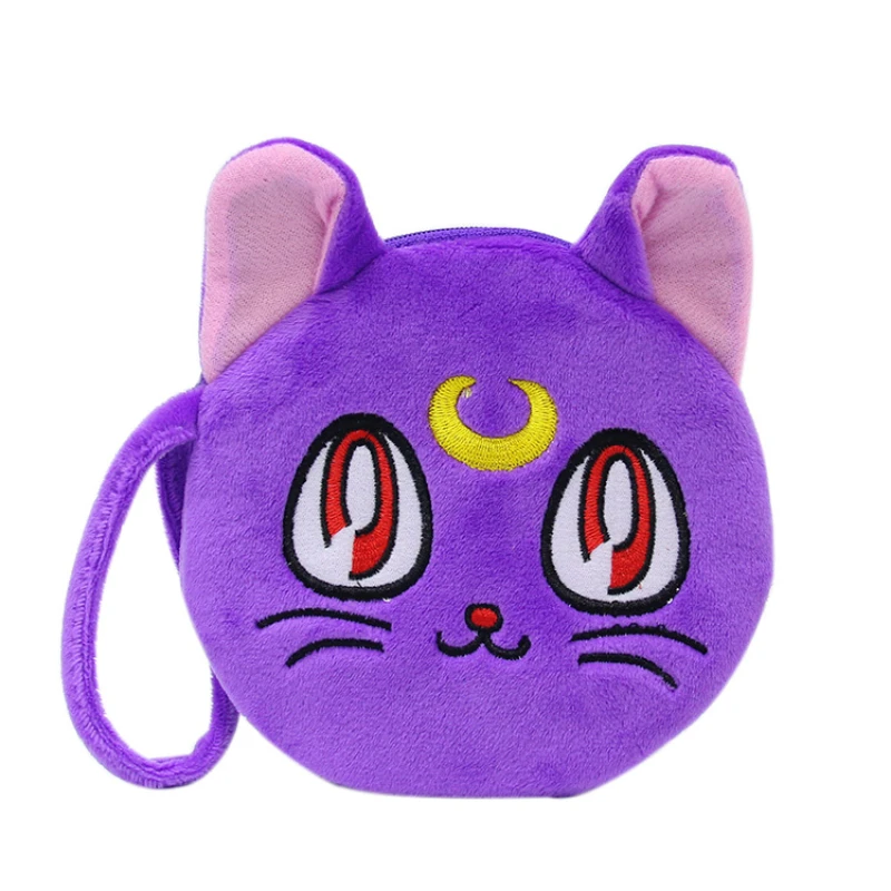 

Anime cartoon cute plush luna cat coin purse unicorn fox rabbit doll coin bag cosmetic bag storage bag female zipper wallet