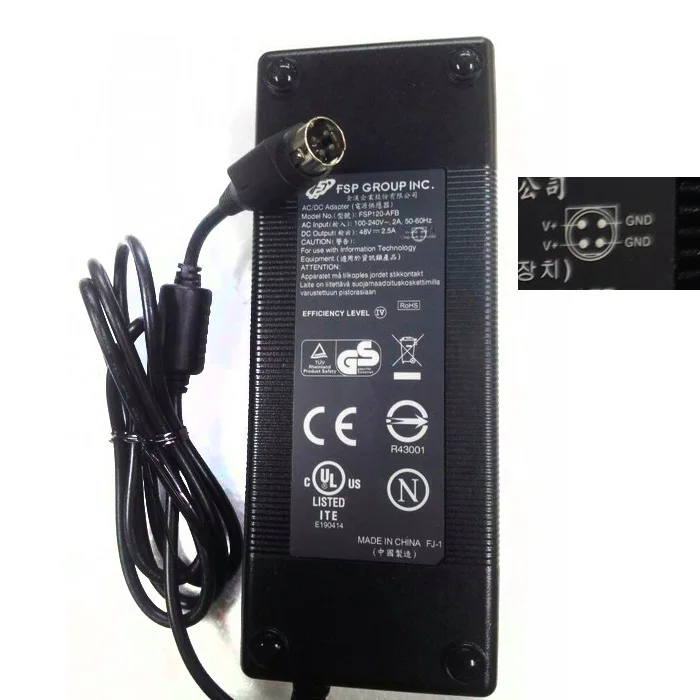 Оригинальный FSP120-AFB 48V 2.5A 120W адаптер питания для Ci SCO SG300 FSP120-AFA SF302 SG-300-10P FSP AC
