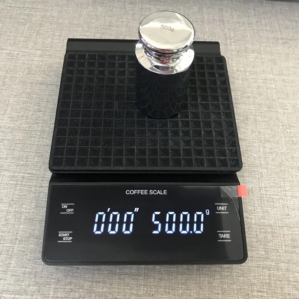 3kg/0.1g Electronic Coffee Scale with Timer High Accuracy Digital Kitchen Scale Timer Coffee Weight Balance without Battery