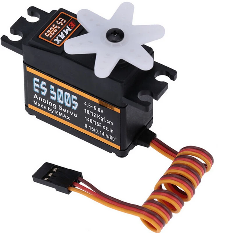 1 шт. EMAX ES3005 Аналоговый металлический водонепроницаемый сервопривод с