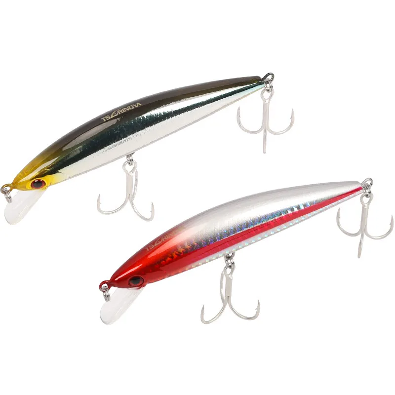 TSURINOYA DW37 Bearking тонущие приманки Minnow 120 мм 40 г тройные Крючки искусственные жесткие приманки Leurre Dur воблеры для ловли карпа