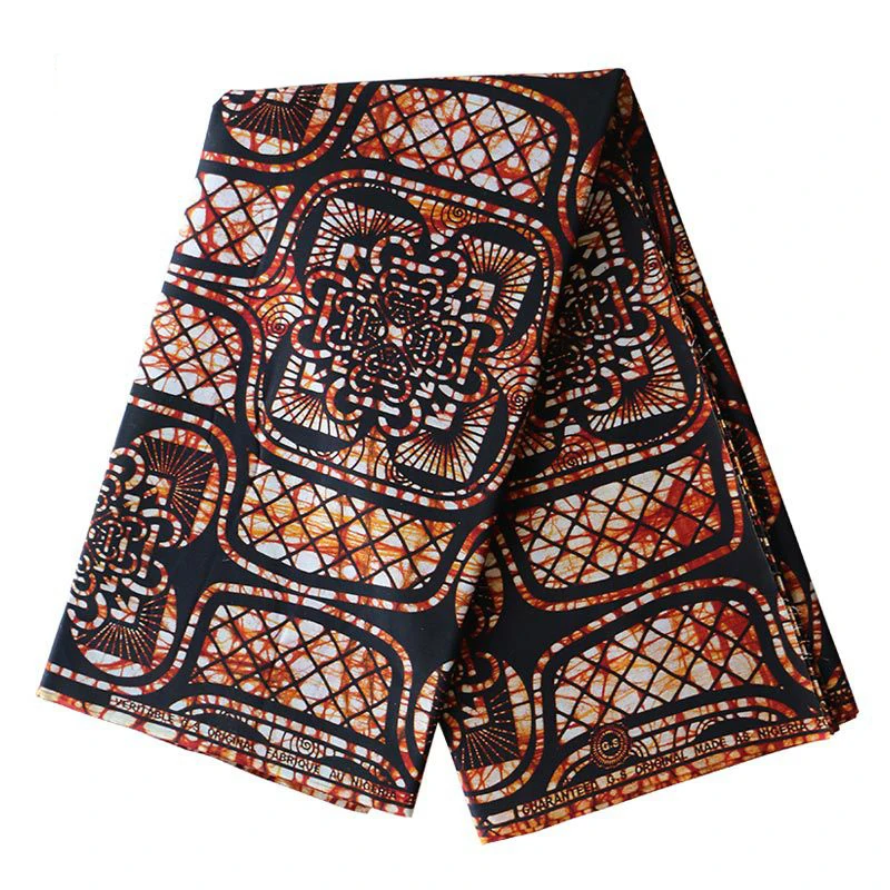 2019 Новая африканская ткань Гарантия 100% хлопчатобумажная с принтом для вечерние