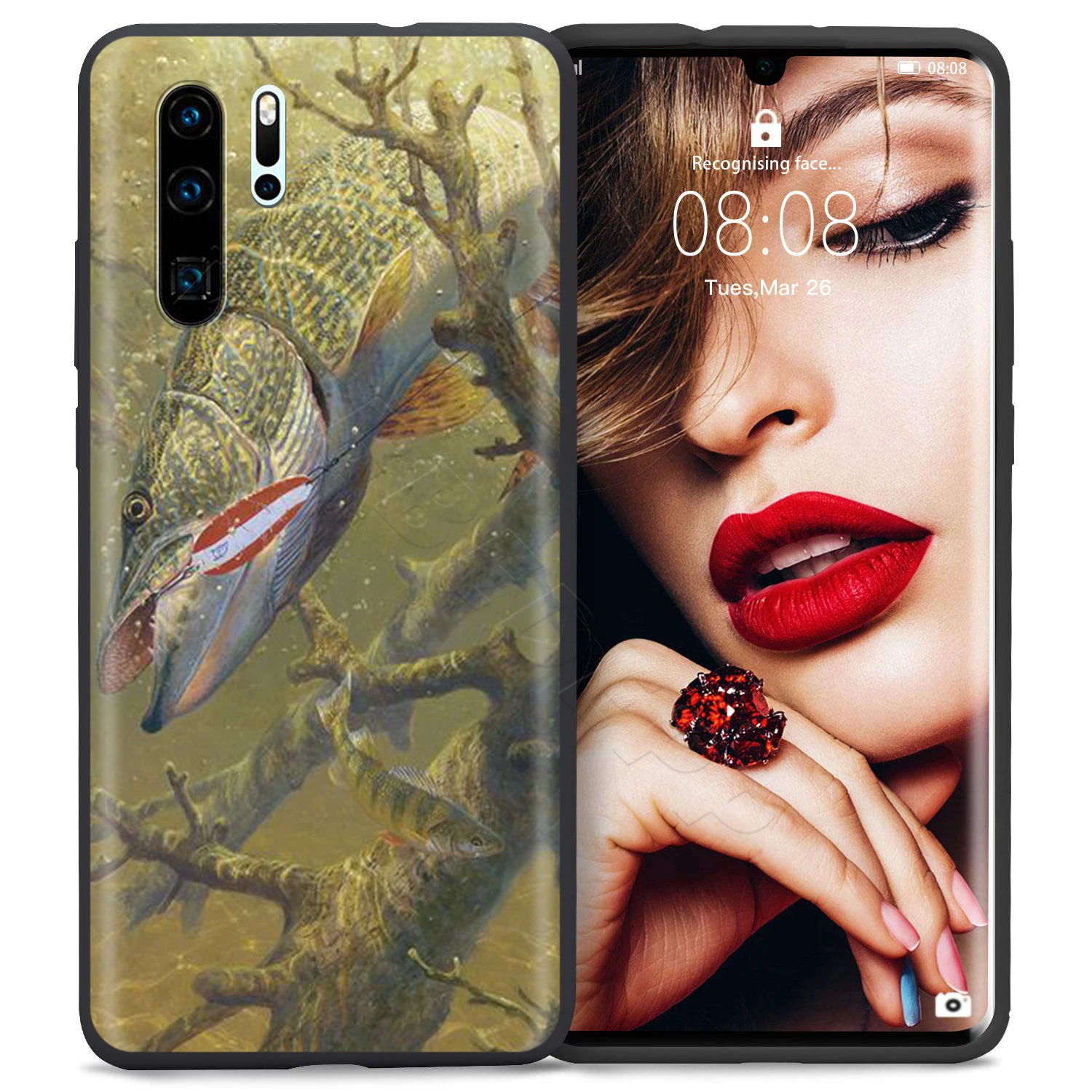 Webbedepp Карп Рыбалка чехол для Huawei P8 P9 P10 P20 P30 Lite Pro P Smart Z Мини - Цвет: 9