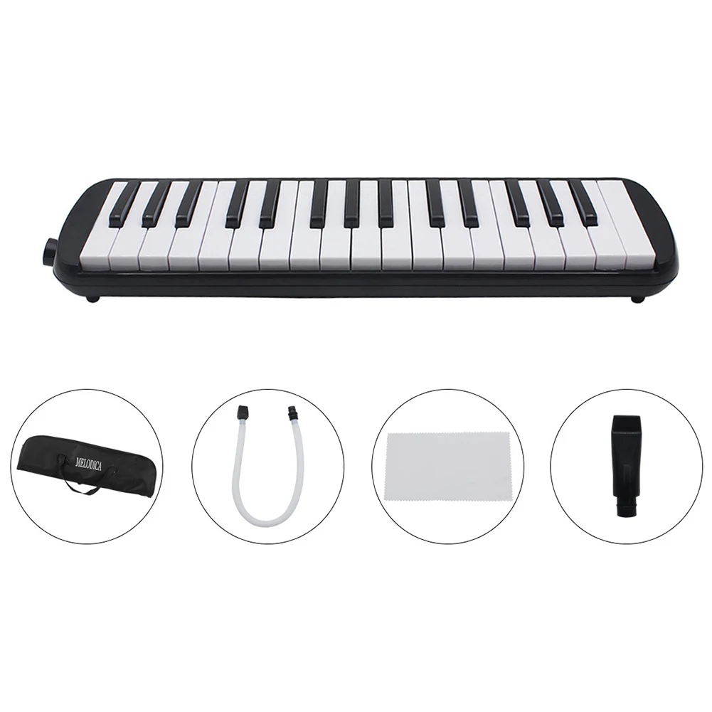 Portable 32 Keys Piano Melodica Set with Carrying Bag Professional Melodic Playing Keyboard Musical Instruments for Children