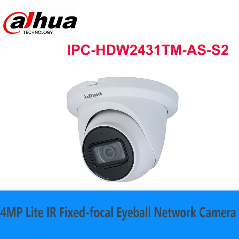 

Dahua hot sale 4MP Lite IR Fixed-focal Eyeball Network Camera IPC-HDW2431TM-AS-S2