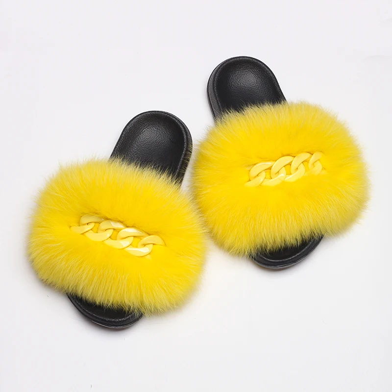 

Slippers Female Golden Daisy Insect Faux Fur Flip Flops Fluffy Sandals Platform Slides Designer Slippers Shoes Women Luxury 2021