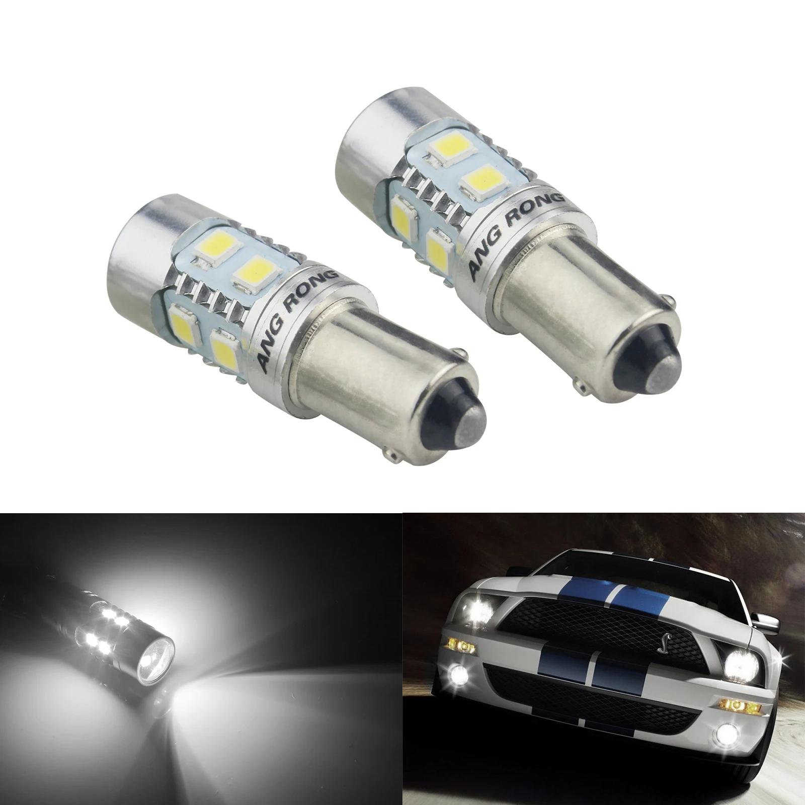 ANGRONG 2x SAMSUNG SMD LED 233 BA9S T4W байонетная крышка 360 Hid ксеноновая белая боковая